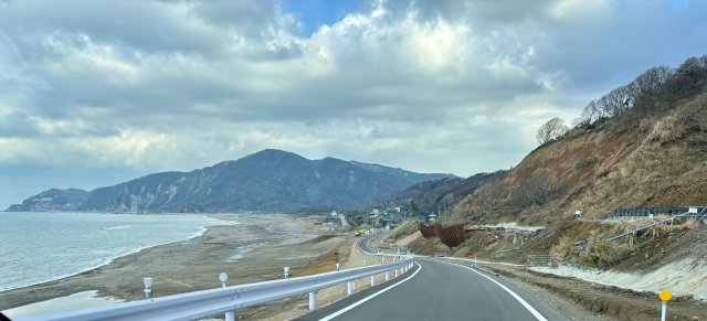 地震による津波の痕跡