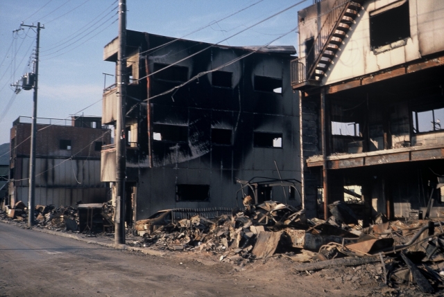 阪神淡路大震災の被災地