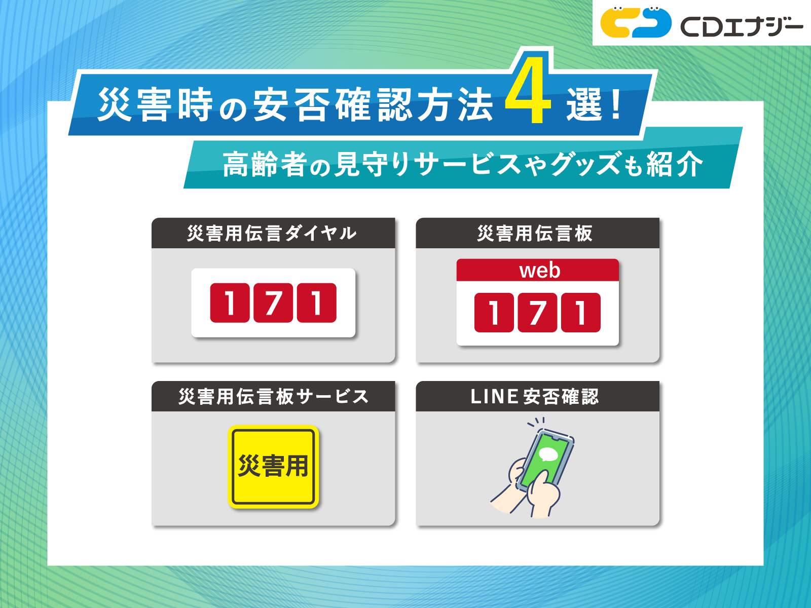 安否確認方法　アイキャッチ画像