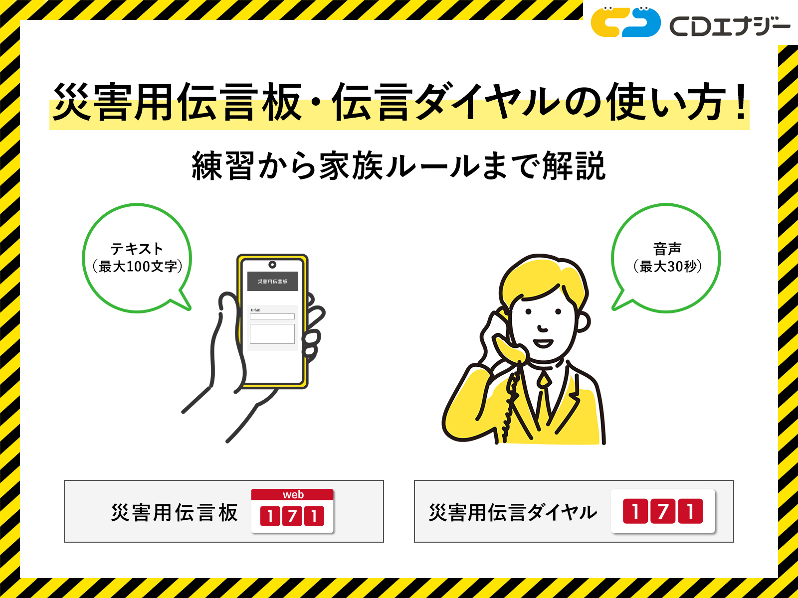 災害用伝言版　使い方　サムネイル